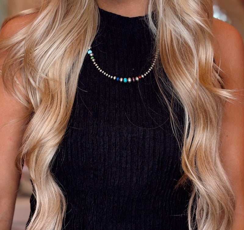 Wild Horse Boutique Jewelry The Colored Navajo Pearl Necklace