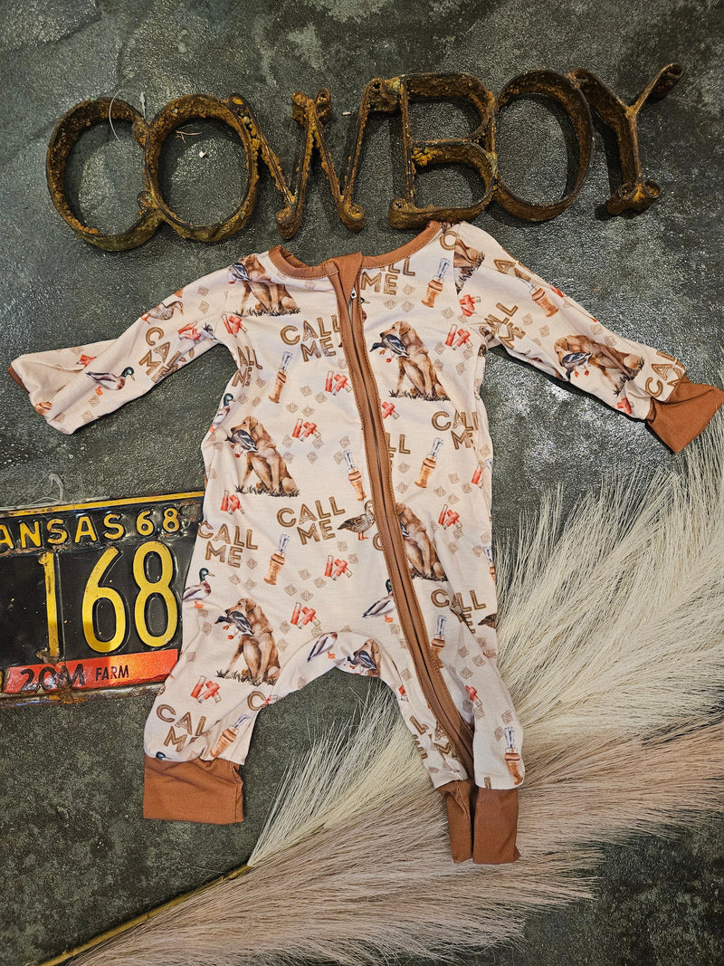 Wild Horse Boutique Kid clothing Duck Call Onesie