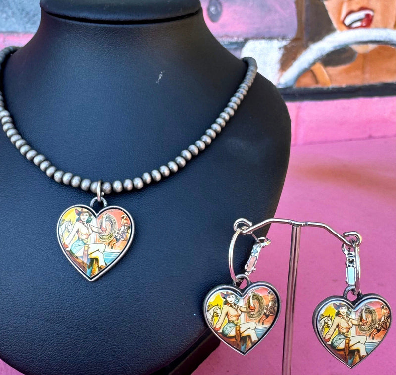 Wild Horse Boutique Necklace Cowgirl Heart Necklace