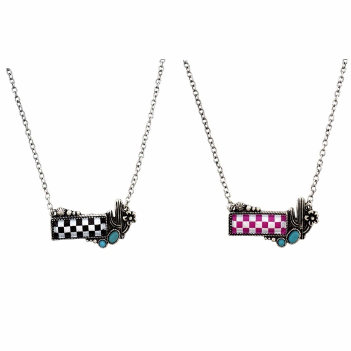 Wild Horse Boutique Necklace The Checkered Bar Necklace