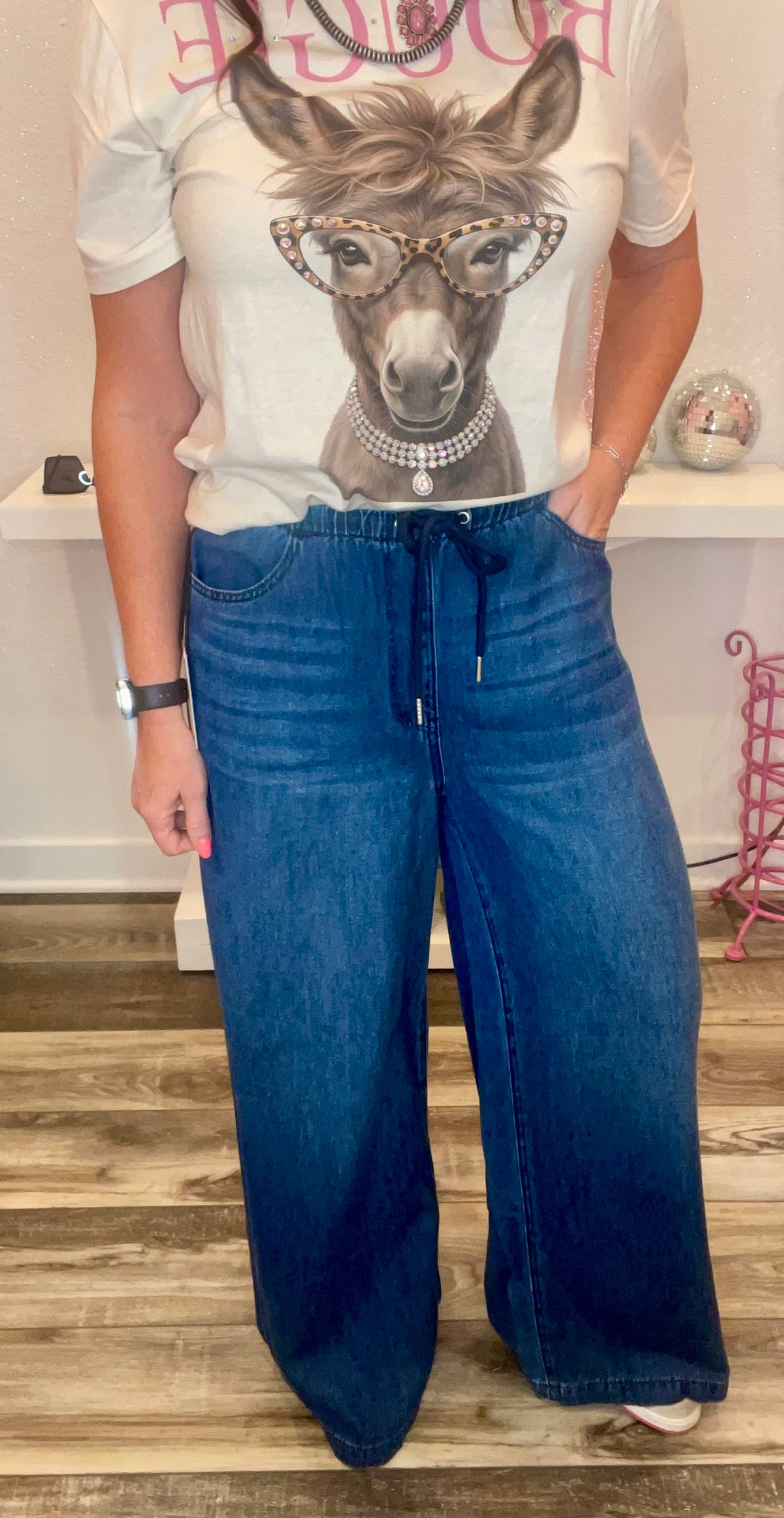 Wild Horse Boutique Pants Judy Blue Wide Leg Pants