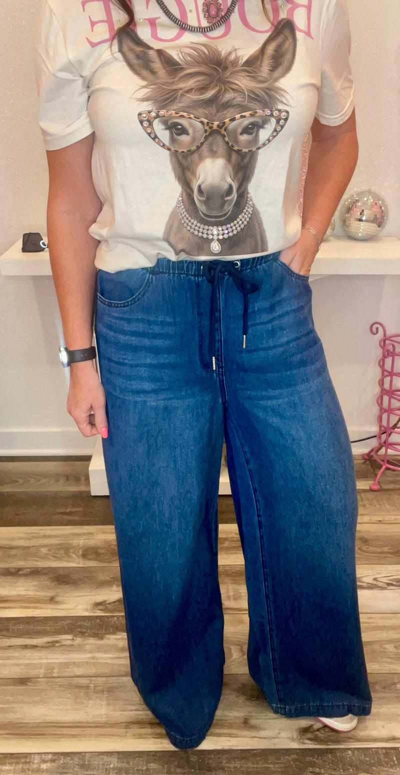 Wild Horse Boutique Pants Judy Blue Wide Leg Pants