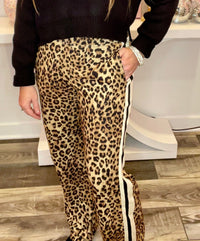 Wild Horse Boutique Pants Leopard Track Pants