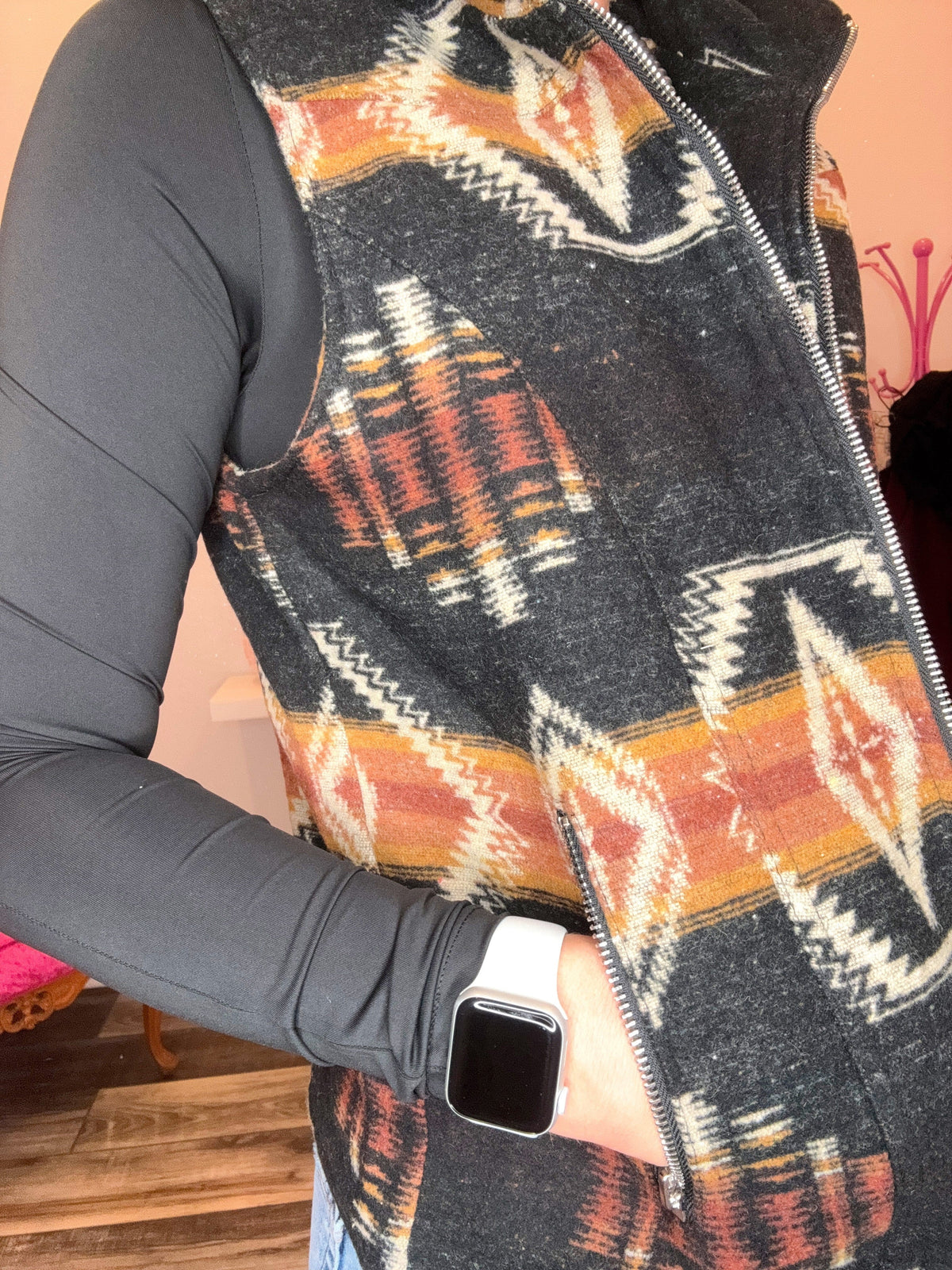 Wild Horse Boutique Puffer vest Aztec Vest
