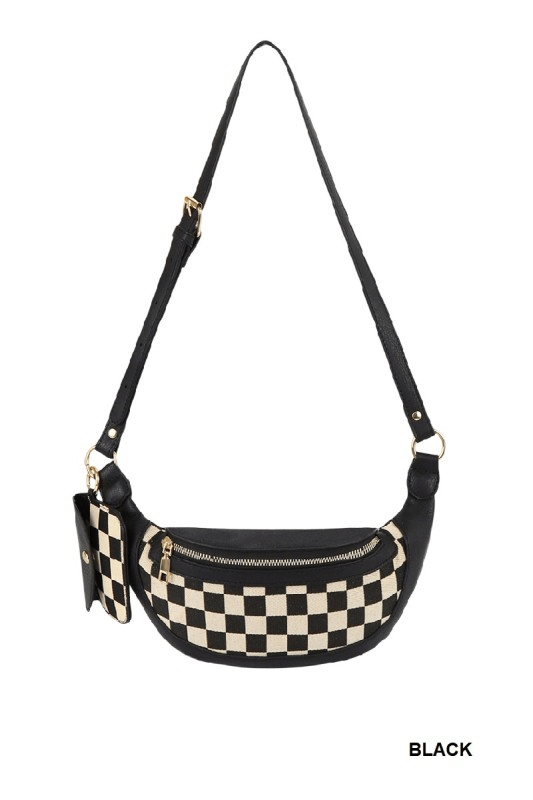 Wild Horse Boutique Purse Checkered Fanny pack style Crossbody