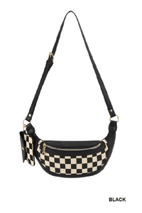 Wild Horse Boutique Purse Checkered Fanny pack style Crossbody