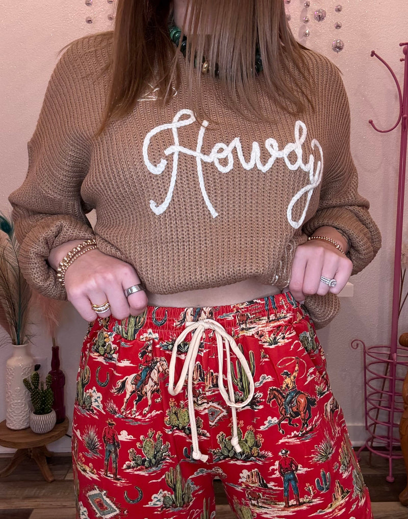 Wild Horse Boutique Red Cowboy Pants