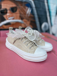 Wild Horse Boutique Rhinestone and Pearl sneaker