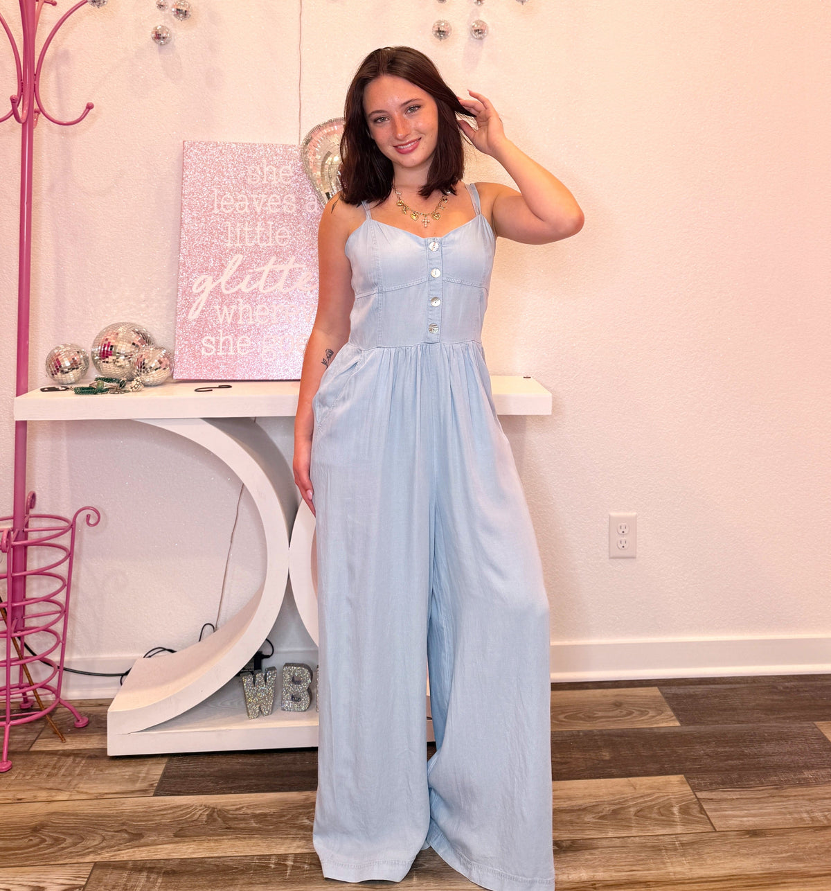 Wild Horse Boutique Romper Denim Romper