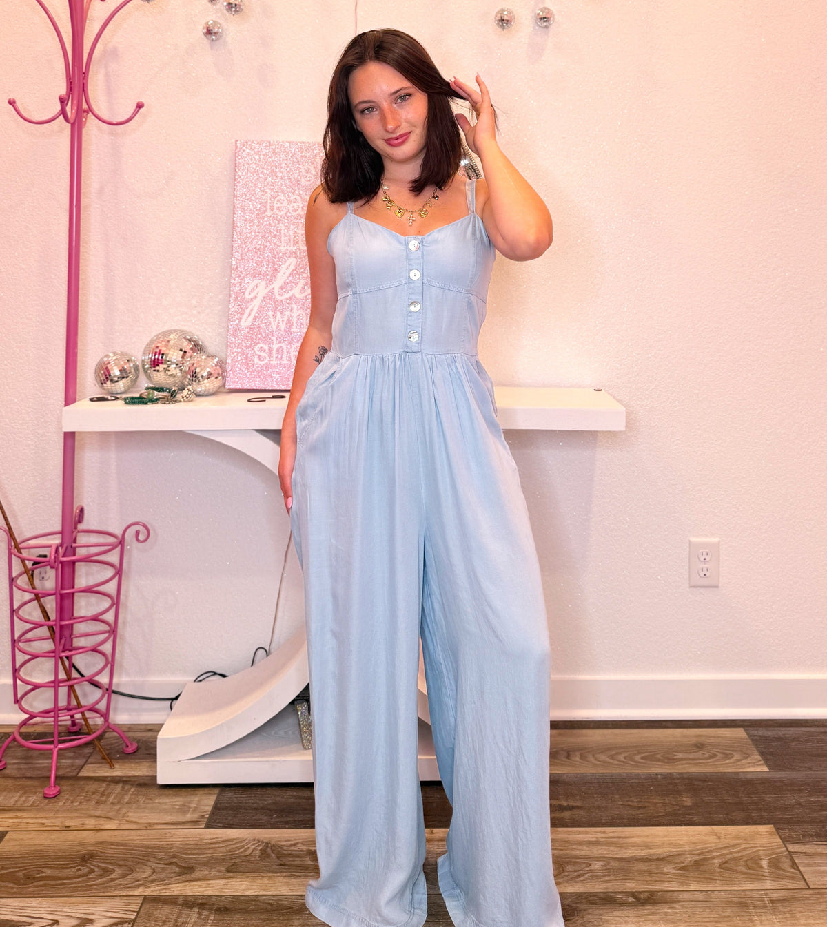 Wild Horse Boutique Romper Denim Romper