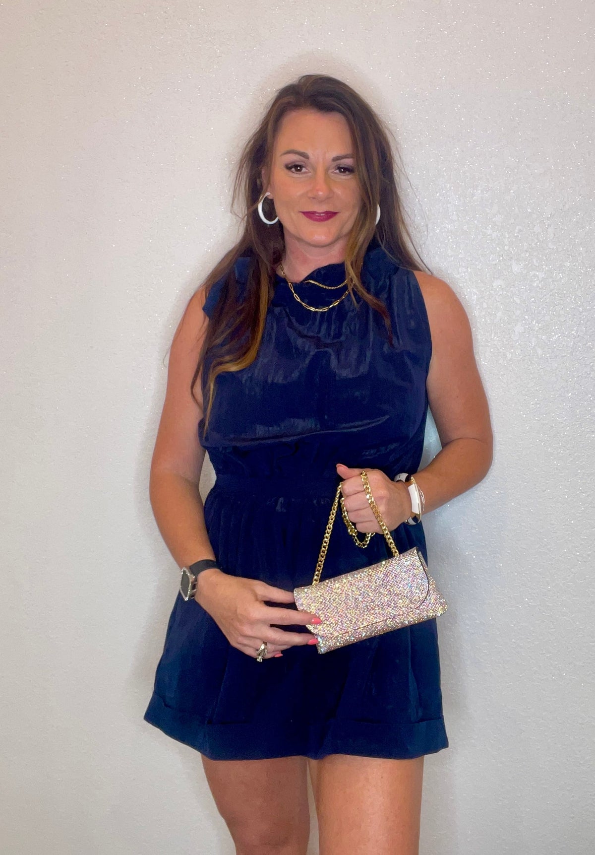 Wild Horse Boutique Romper Navy Blue Romper