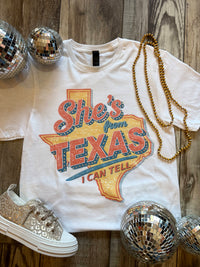 Wild Horse Boutique She’s From Texas Rhinestone Tee