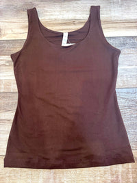 Wild Horse Boutique Shirts & Tops Small / Brown Lynn Everyday Tank – Buttery Soft Comfort