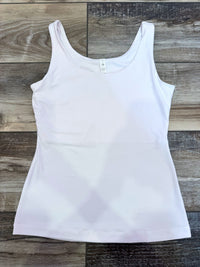 Wild Horse Boutique Shirts & Tops Small / White Lynn Everyday Tank – Buttery Soft Comfort