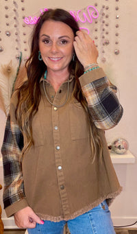 Wild Horse Boutique Shirts & Tops The Barkley Button Down Top