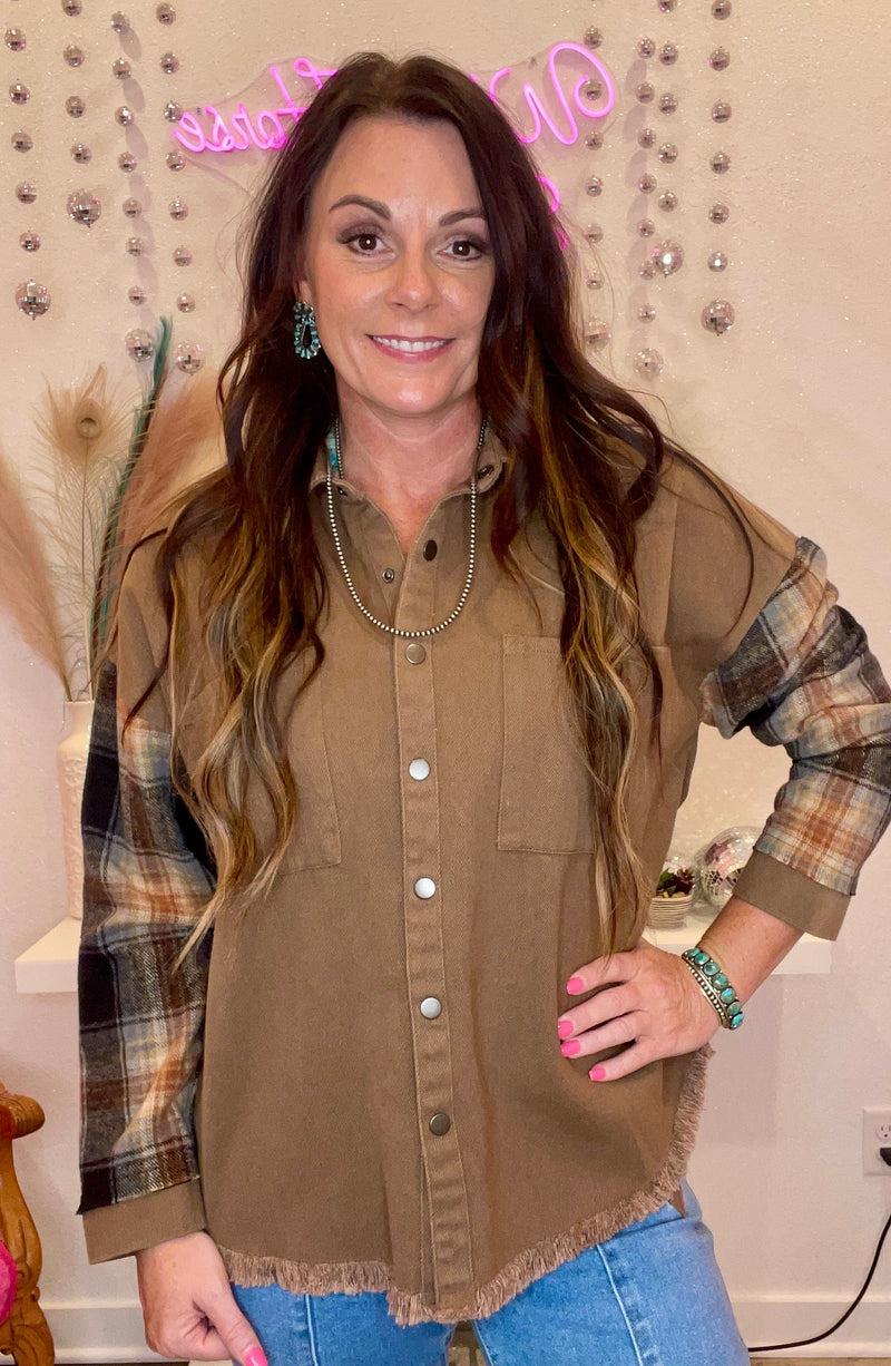 Wild Horse Boutique Shirts & Tops The Barkley Button Down Top