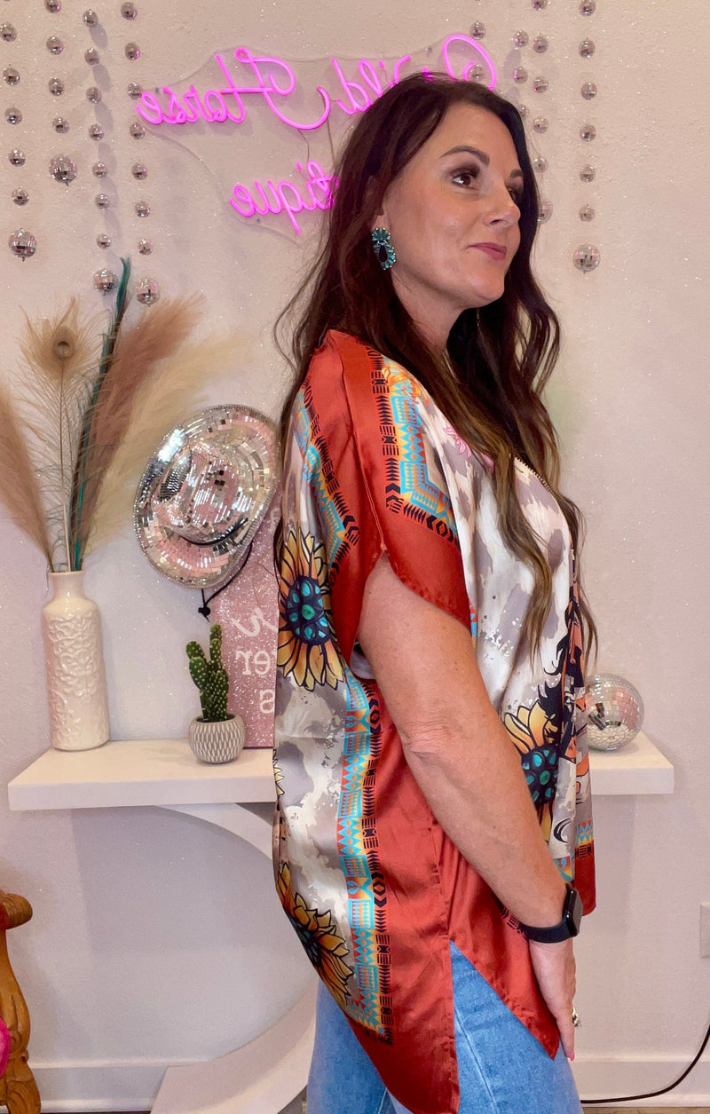 Wild Horse Boutique Shirts & Tops The Bronc Poncho