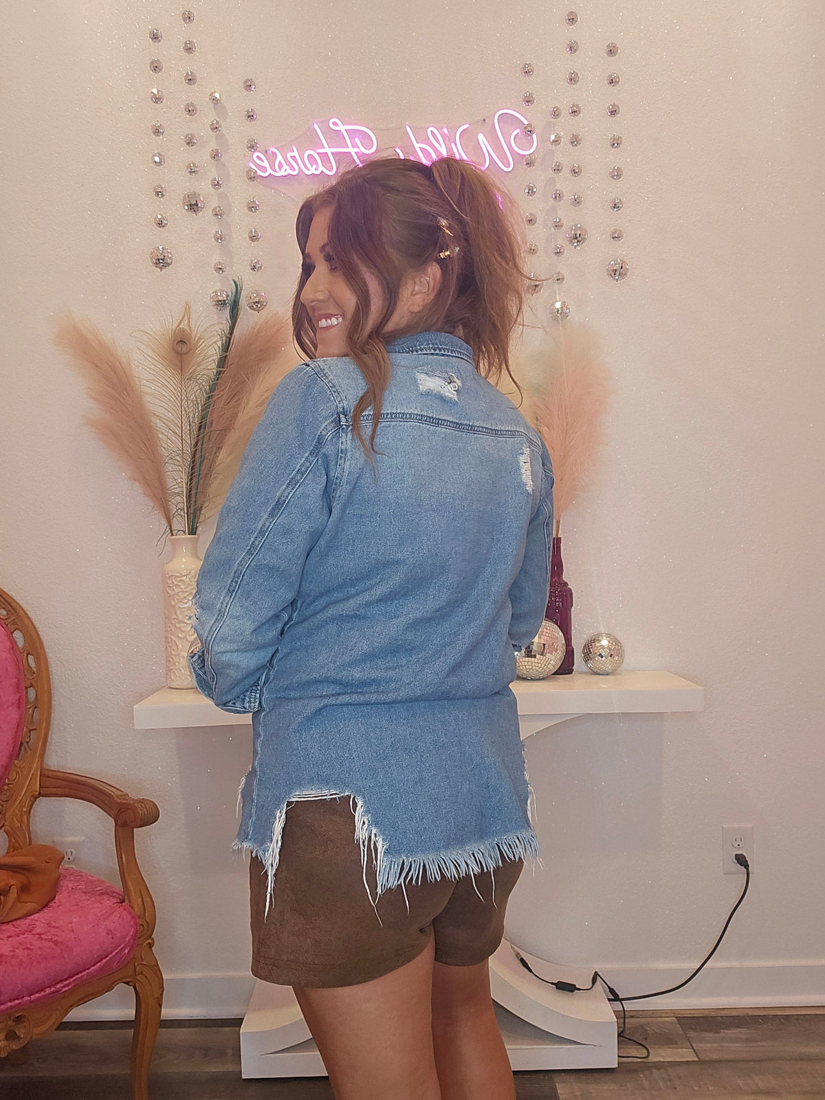 Wild Horse Boutique Shirts & Tops The Krysten Denim Top