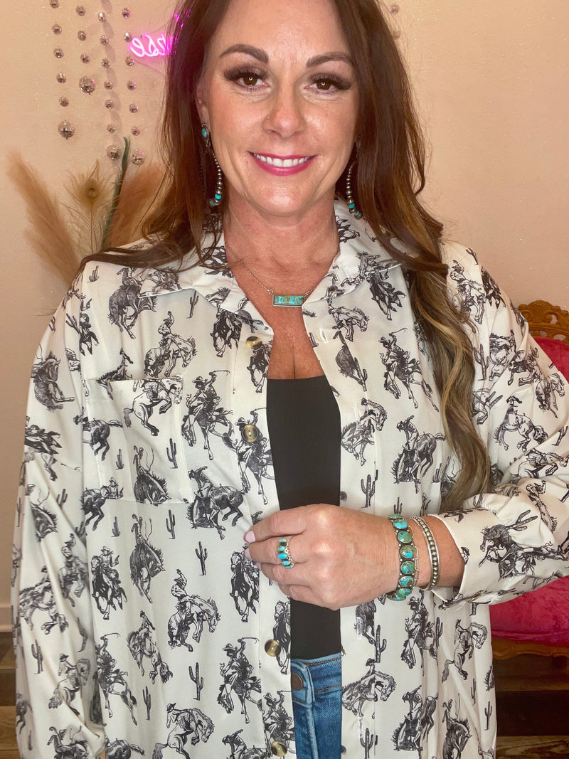 Wild Horse Boutique Shirts & Tops The Rowdy Button Down