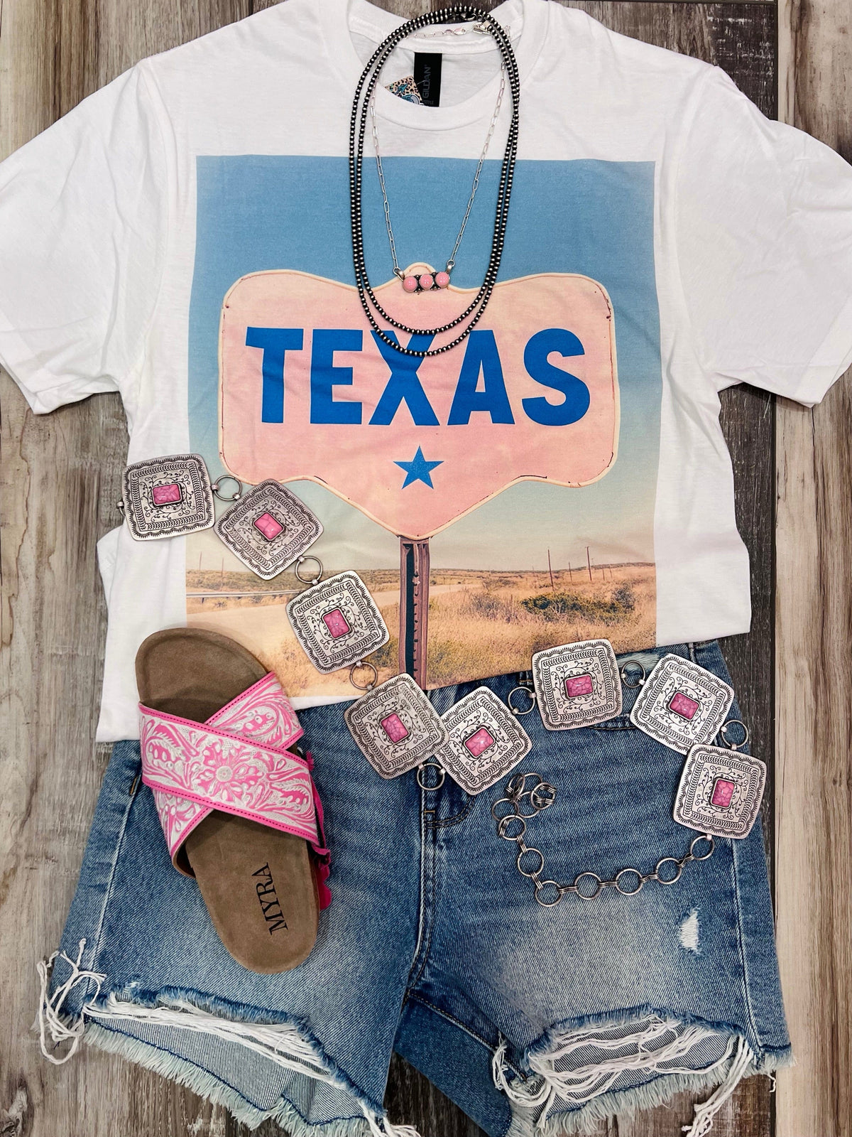 Wild Horse Boutique Shirts & Tops The Texas Hwy Tee