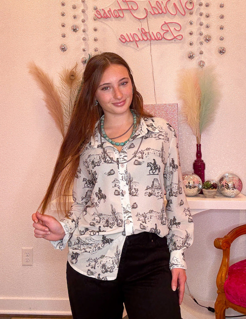 Wild Horse Boutique Shirts & Tops The Wyoming Blouse