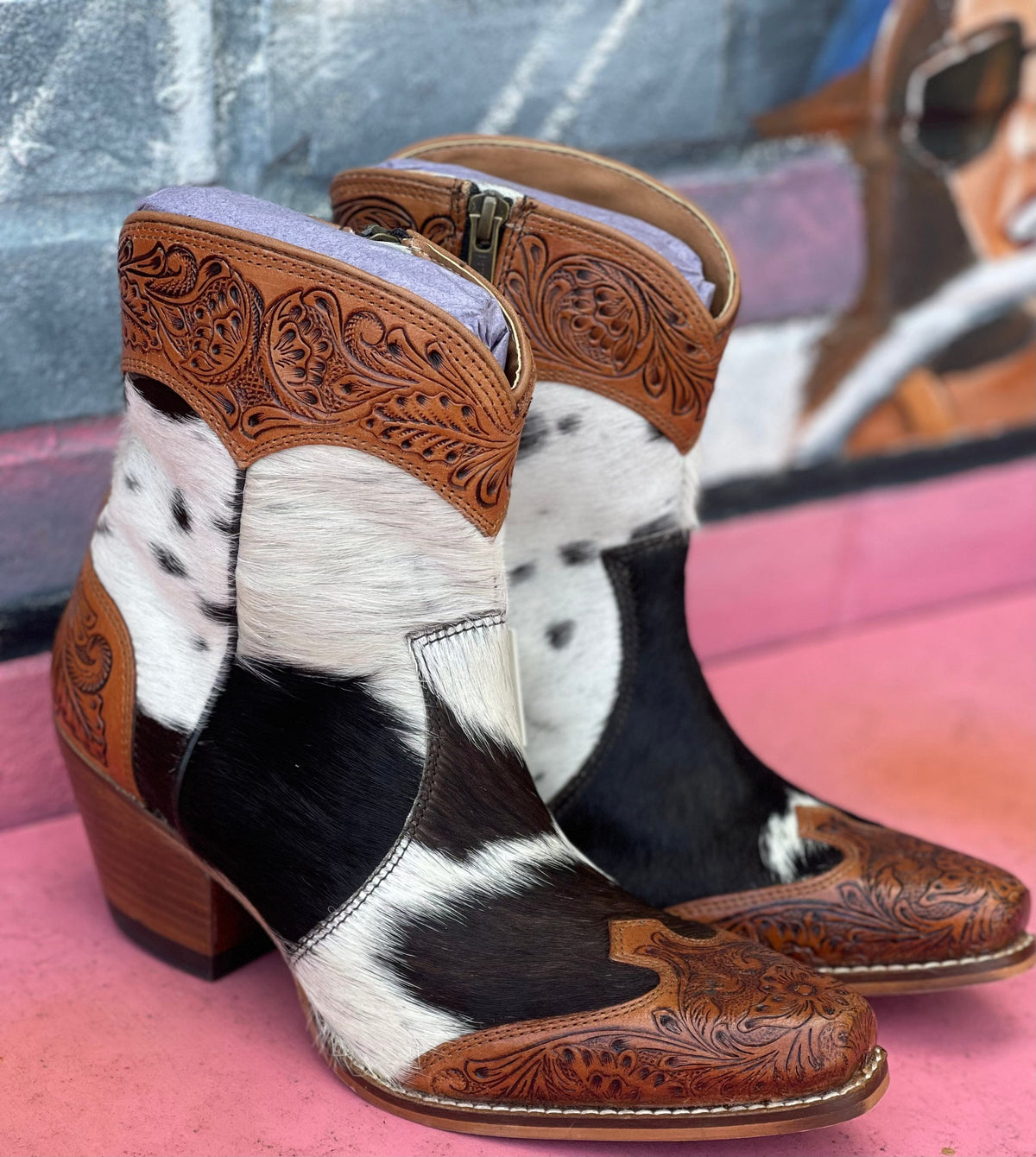 Wild Horse Boutique Shoes The Silverado Hair on Hide Boots