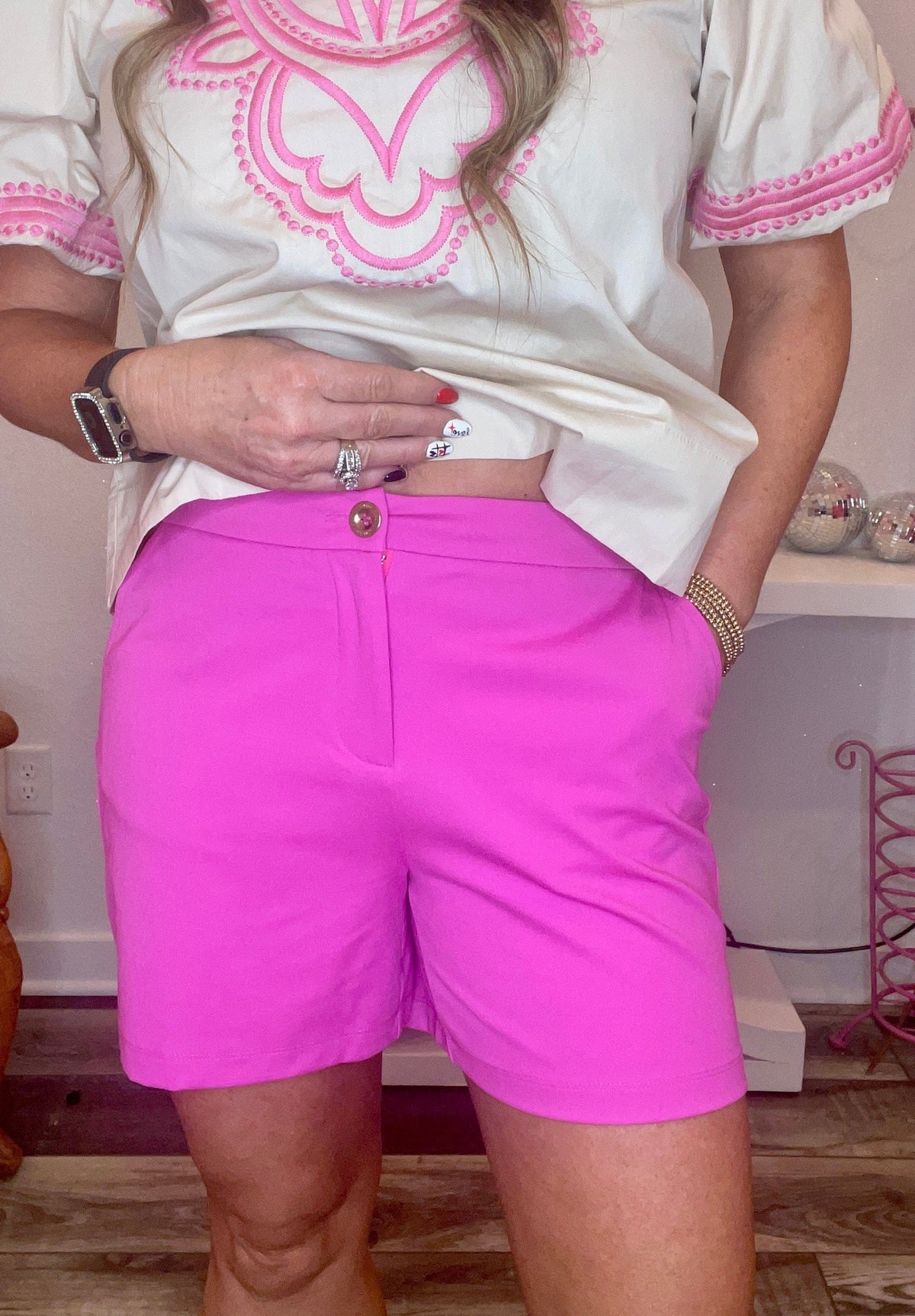 Wild Horse Boutique Shorts Hot Pink Dress Shorts