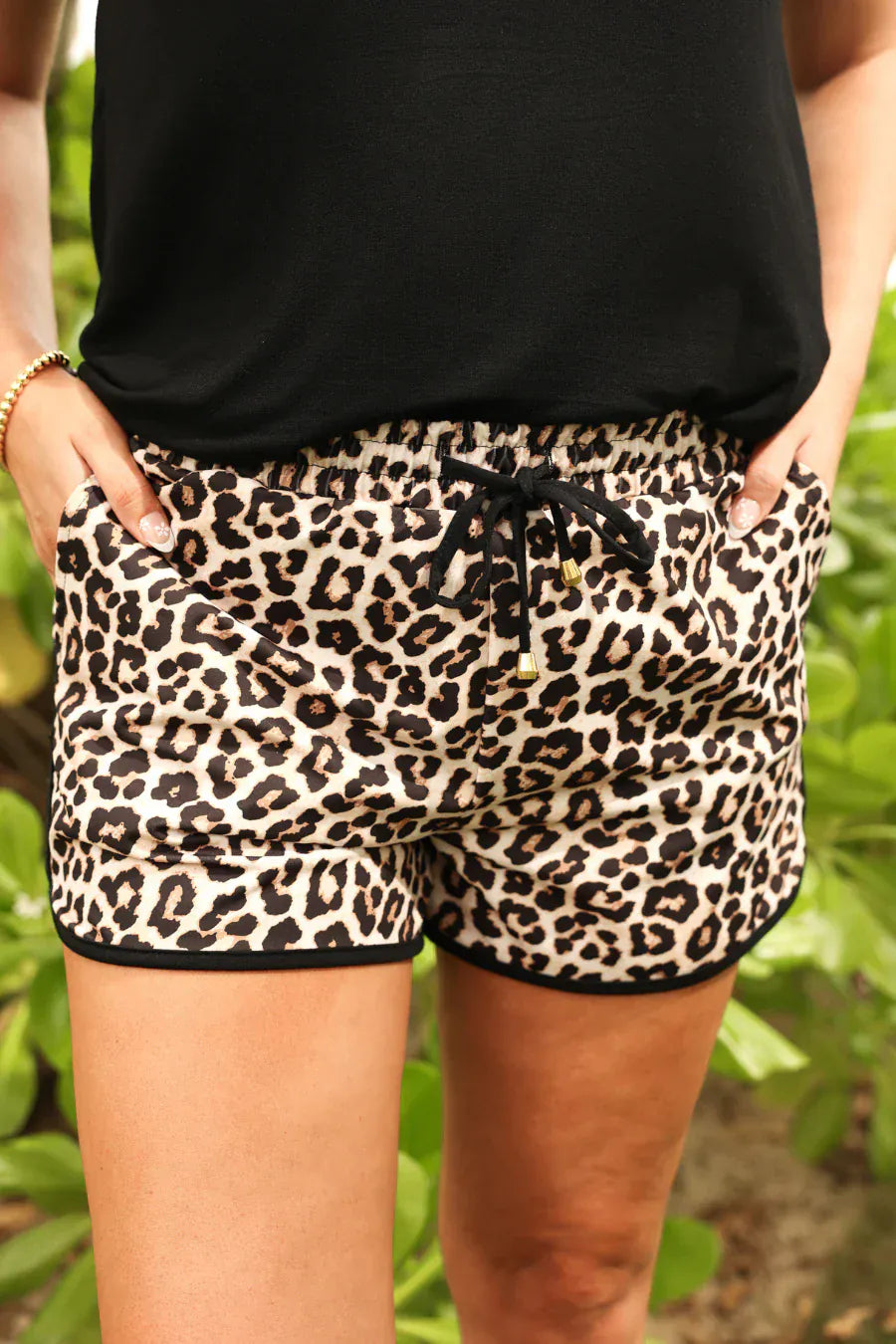 Wild Horse Boutique Shorts Safari Leopard Shorts
