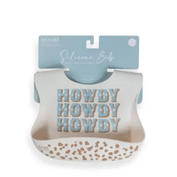 Wild Horse Boutique Silicone Bib Howdy Partner Blue