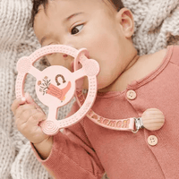 Wild Horse Boutique Silicone Teether Ring with Detachable Clip Bloomin’ Boot