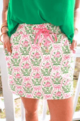 Wild Horse Boutique Skort Botanical Garden and Bows Skort