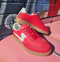 Wild Horse Boutique Sneaker Red and White Sneaker