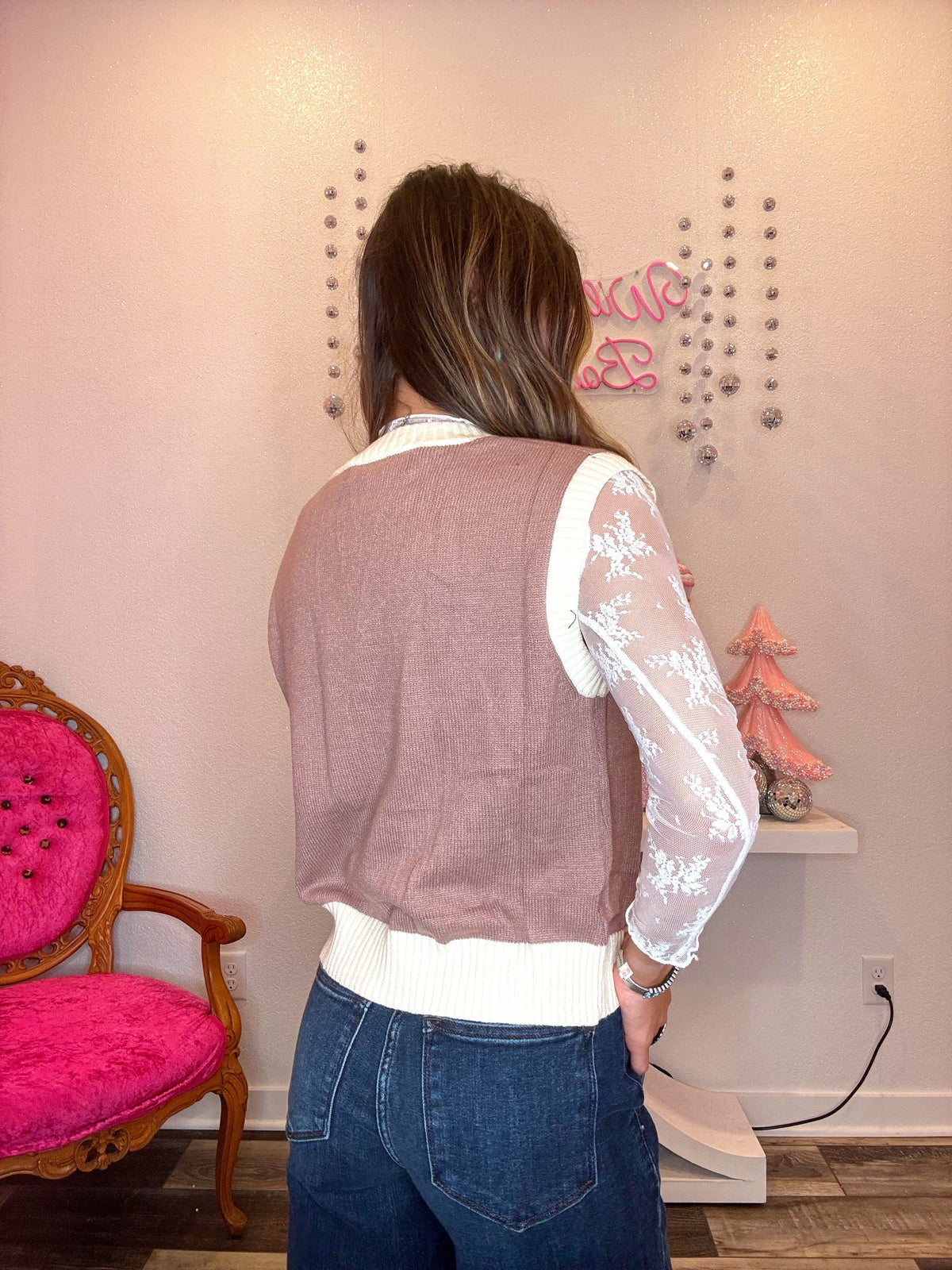 Wild Horse Boutique Sweater Boot Stitched Sweater