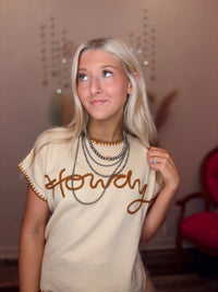 Wild Horse Boutique Sweater The Howdy Sleeveless Sweater