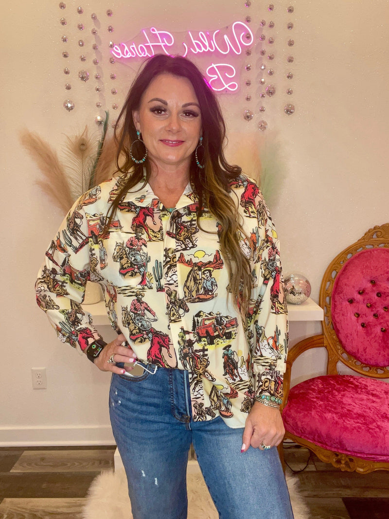 Wild Horse Boutique The Charlotte Button Down