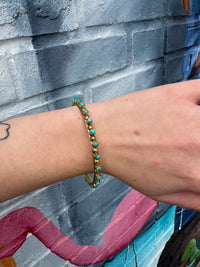 Wild Horse Boutique Turquoise & Gold Bangle