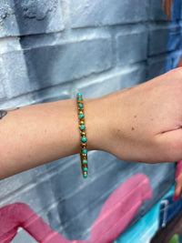 Wild Horse Boutique Turquoise & Gold Bangle