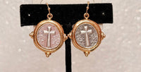 Wild Horse Boutique Two-Tone Cross Dangle Earrings