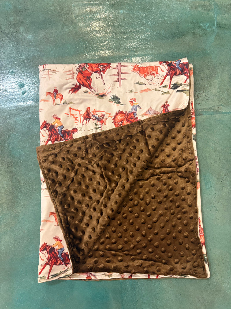 Wild Horse Boutique Western Cowboy Baby Blanket