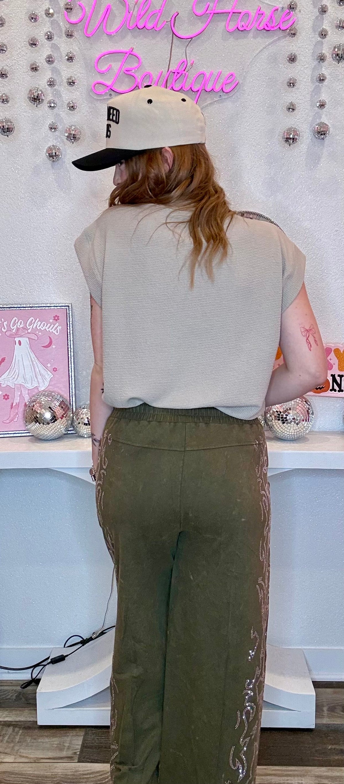 Wild Horse Boutique Western Rhinestone Sweatpants