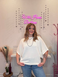 Wild Horse Boutique White / Small Black or White Wide Sleeve Sweater